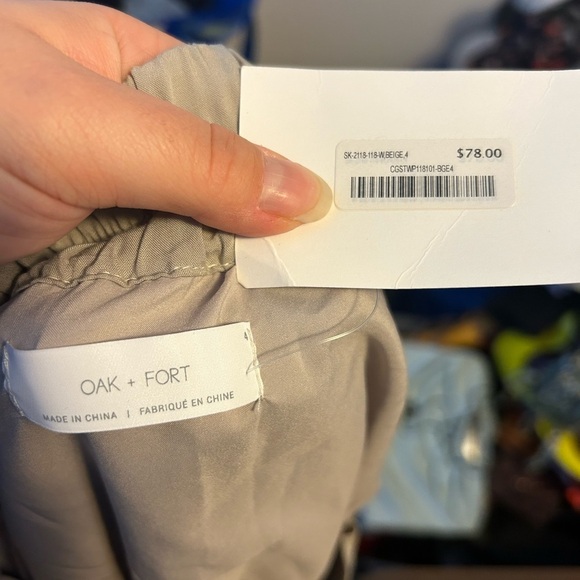 NWT OAK + FORT TIE DYE MIDI SKIRT - Picture 3 of 3